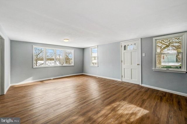 foyer entrance featuring wood-type flooring