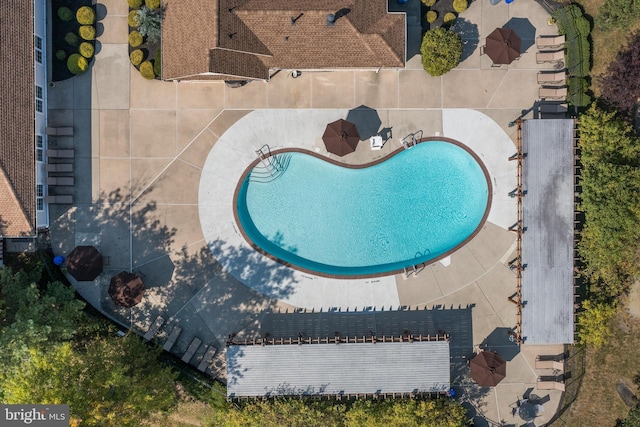 birds eye view of property