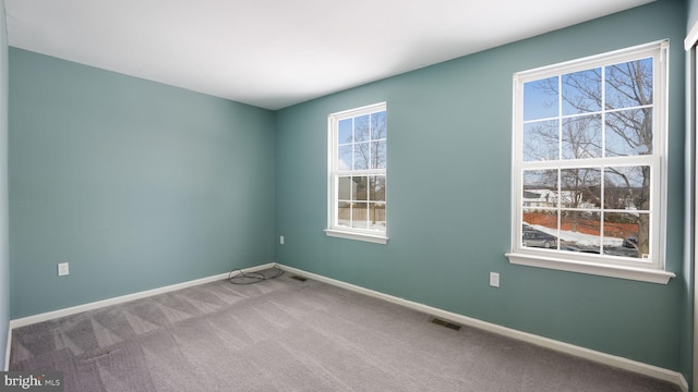 view of carpeted empty room