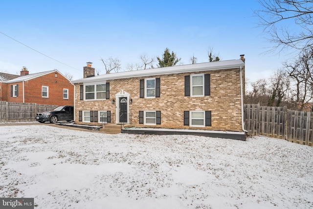 view of split foyer home