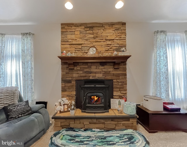 living area with plenty of natural light