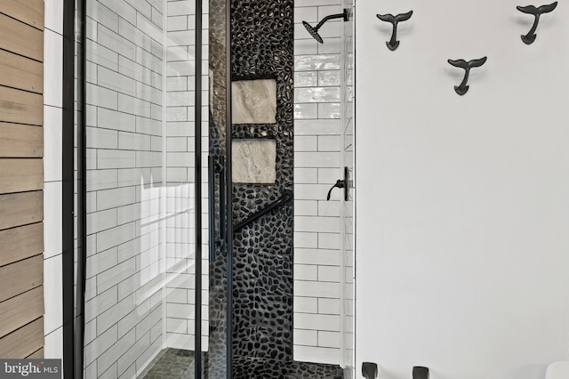 room details with a shower with door