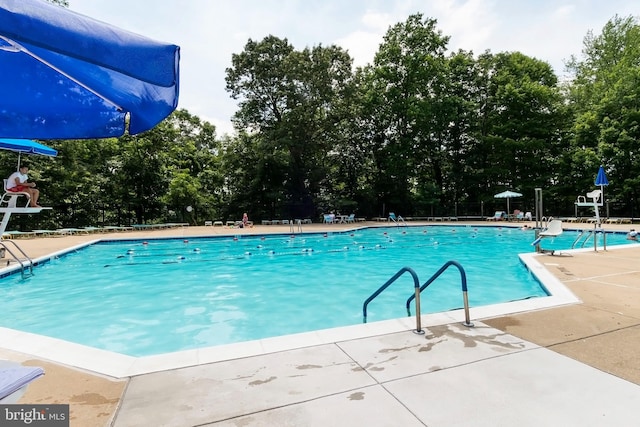 view of pool