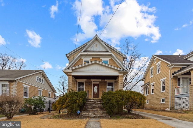 view of front of house with a porch