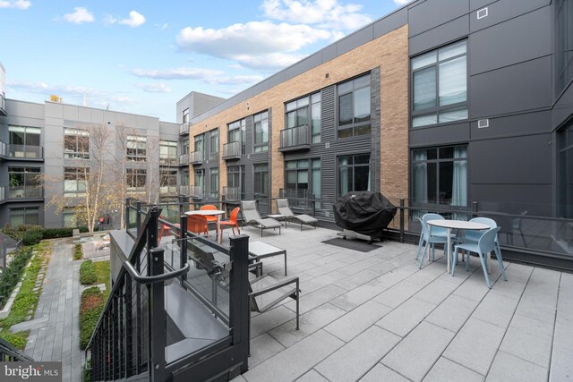 view of patio / terrace with area for grilling