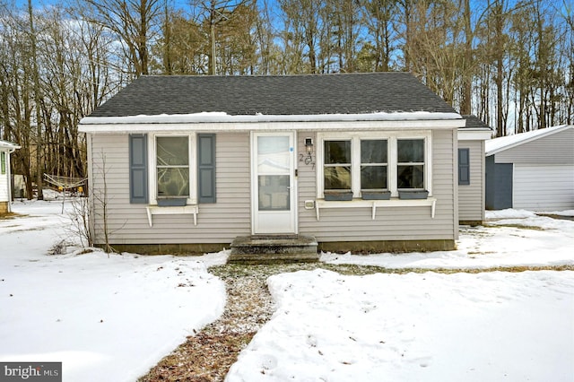 view of bungalow-style house