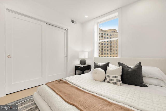 bedroom with a closet