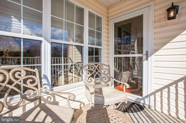 exterior space featuring covered porch