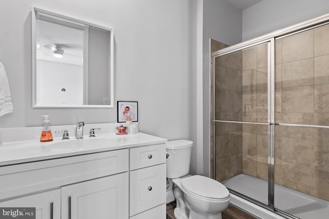 1335 Ashton Rd, Mechanicsburg, PA 17055 - full bathroom featuring toilet, a stall shower, and vanity