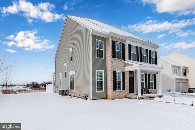 1335 Ashton Rd, Mechanicsburg, PA 17055 - view of front facade featuring central AC and brick siding
