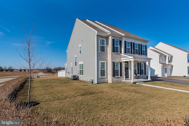 1335 Ashton Rd, Mechanicsburg, PA 17055 - colonial inspired home with a front lawn and cooling unit