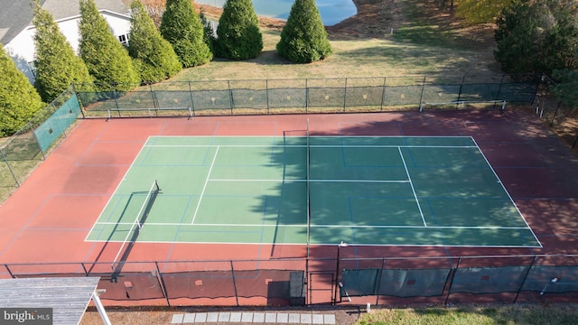 view of tennis court