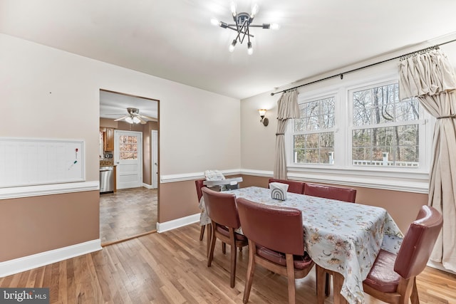 dining room featuring light hardwood / wood-style floors