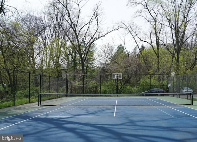 view of tennis court