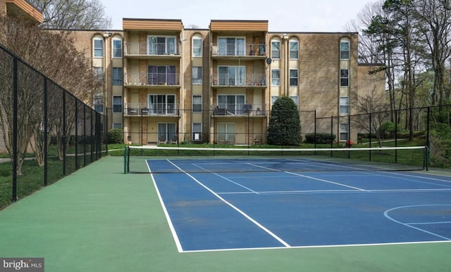 view of tennis court