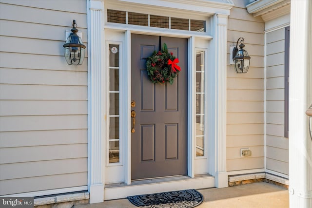 view of entrance to property