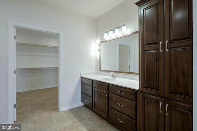 bathroom featuring vanity