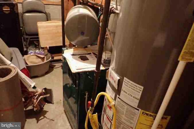 storage featuring water heater