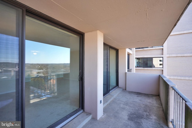 view of balcony