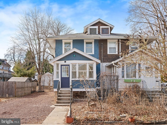 view of front of home