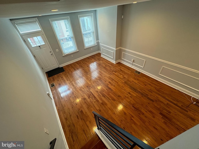 entryway featuring wood-type flooring