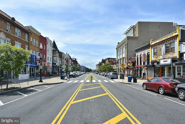 view of road