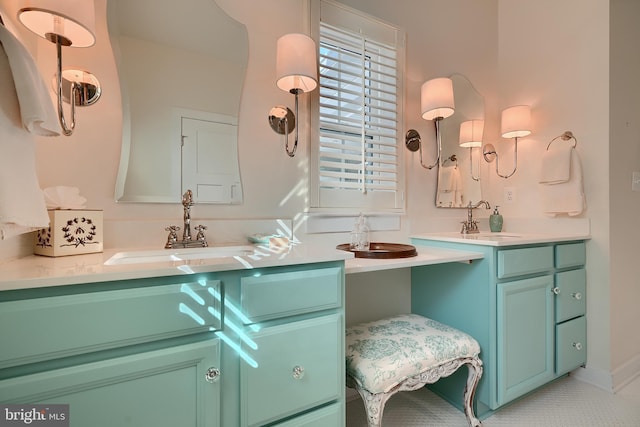 bathroom with vanity