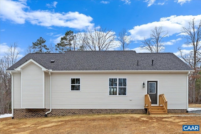 view of back of property