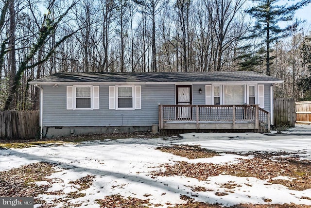 view of front of home with covered porch