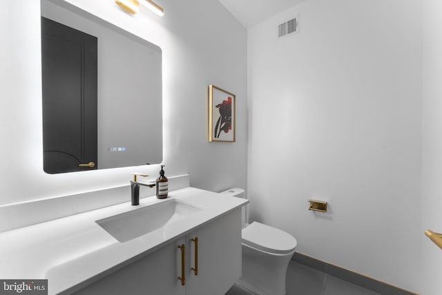 3819 NW Albemarle St NW, Washington, DC 20016 - half bathroom featuring vanity and tile patterned flooring