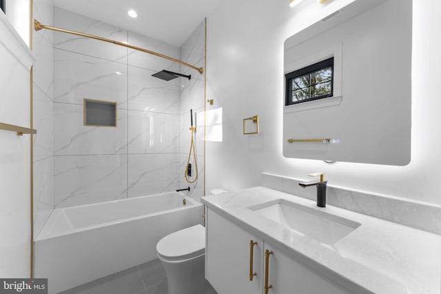 3819 NW Albemarle St NW, Washington, DC 20016 - full bath with vanity, shower / washtub combination, and tile patterned floors