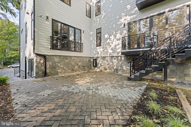 3819 NW Albemarle St NW, Washington, DC 20016 - view of patio featuring stairway