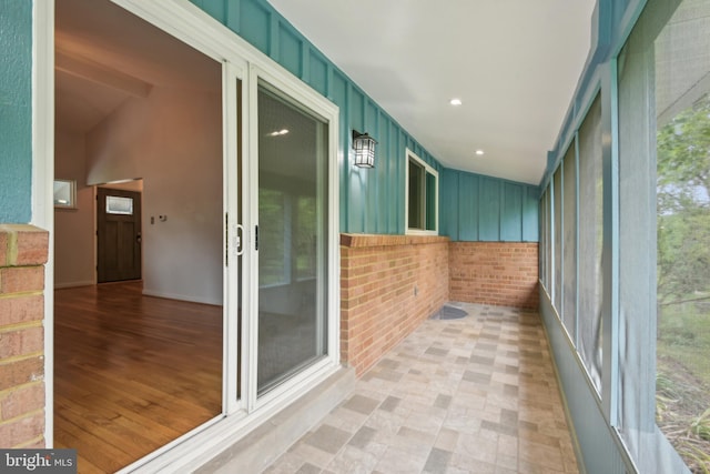 906 N Belgrade Rd, Silver Spring, MD 20902 - unfurnished sunroom featuring recessed lighting