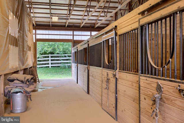 view of horse barn