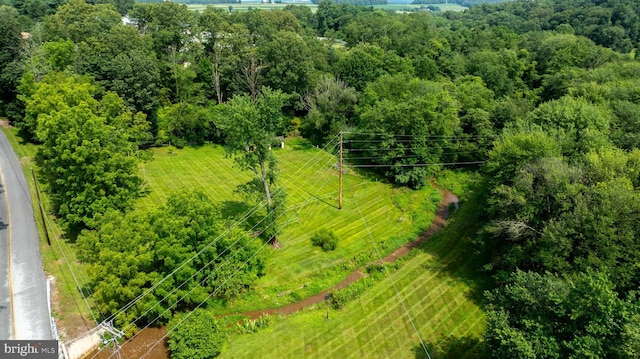 bird's eye view featuring a rural view