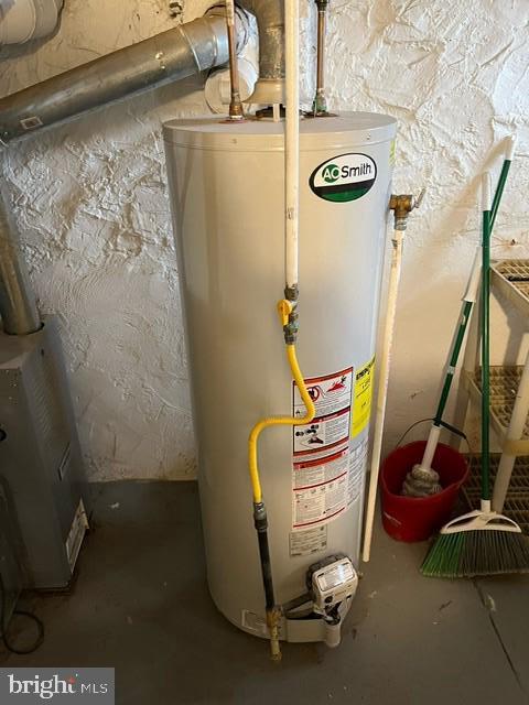 utilities featuring gas water heater