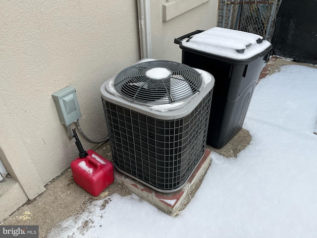 exterior details with central AC unit