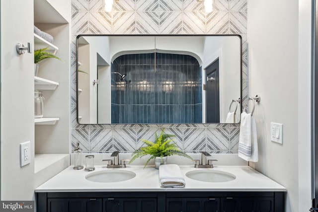 bathroom with vanity