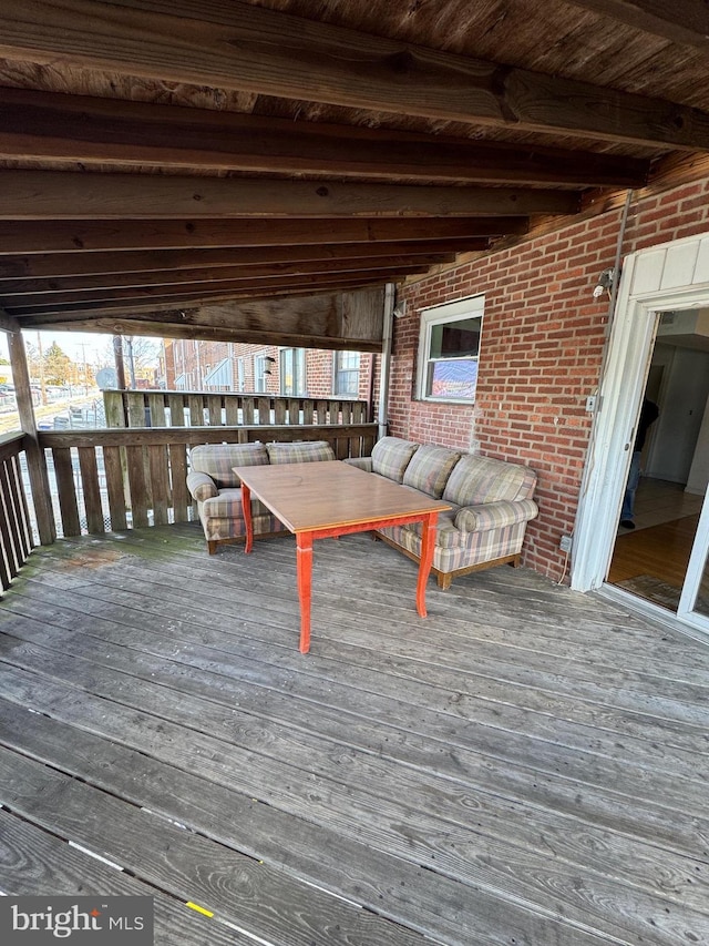 view of wooden terrace