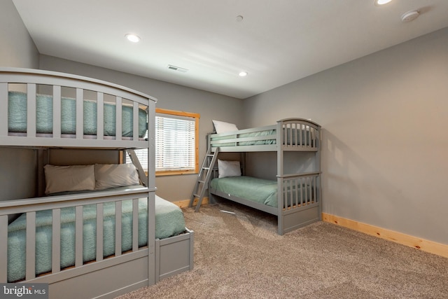 bedroom featuring carpet flooring