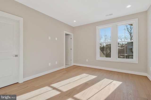 interior space featuring light wood-type flooring