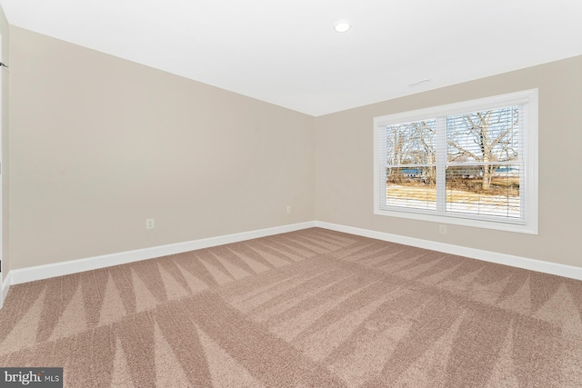 view of carpeted empty room