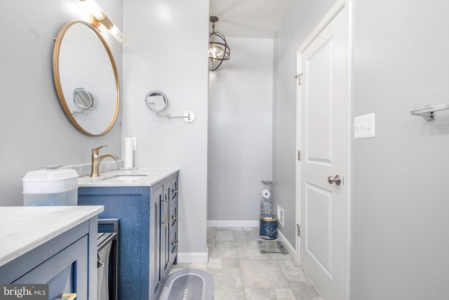 bathroom featuring vanity