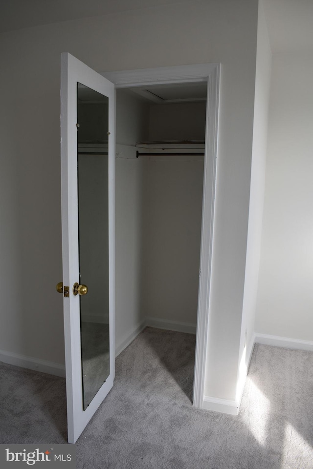 view of closet