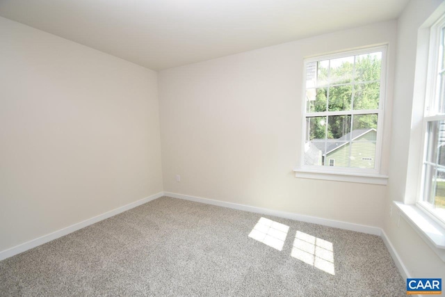 view of carpeted empty room