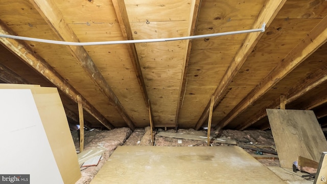 view of attic