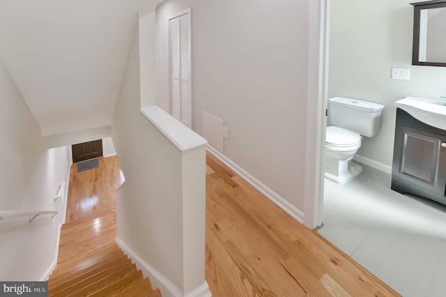 interior space featuring hardwood / wood-style flooring