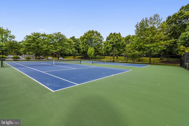 view of tennis court