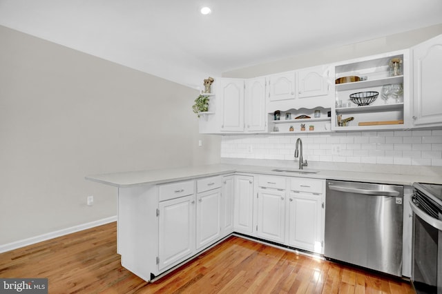 kitchen featuring white cabinetry, appliances with stainless steel finishes, and sink