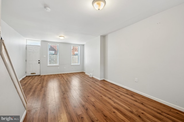 entrance foyer with hardwood / wood-style flooring